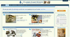 Desktop Screenshot of classiccampstoves.com